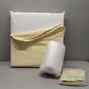 Outdoor Water Resistant Fabric Club Chair Cushions by Christopher Knight Home - Cream, 2 Pack
