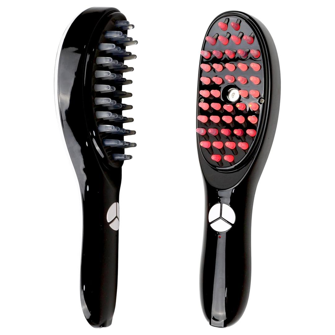 Electric Scalp Massage Brush with 3 Vibration Modes and Oil Spray Applicator, Relaxing Head Massage Comb for Daily Personal Care