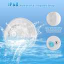 QOLNBY Floating Pool Lights(4 Pack), Pool Light with 6 Dynamic Lighting Effects, IP68 Waterproof Pool Lights that Float, Rechargeable RGB Upper and Lower Color Changing Lights for Hot Tub, Patio
