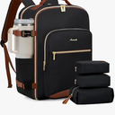 LOVEVOOK 40L Travel Backpack for Women & Men, Airline Approved Carry On Luggage with 3 Packing Cubes, TSA Overnight Bags, Waterproof Personal Item Bag, Weekender Essentials Backpacks fits 17" Laptop