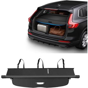 Vesul No Gap Cargo Cover Compatible with 2023-2026 Honda CRV Accessories, Retractable Trunk Cover Security Shade, Waterproof PVC Leather & Aluminum Alloy, Anti-Peeping Luggage Privacy Screen