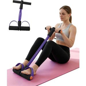 2 x Pedal Resistance Bands with Handles, Multifunction Tension Rope for Arm, Leg, Waist and Shoulder Training