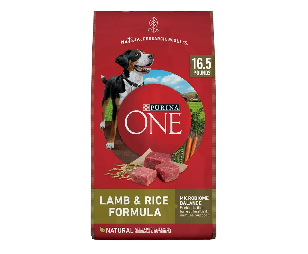 Purina ONE Dry Dog Food Lamb and Rice Formula - 16.5 lb. Bag