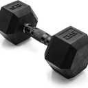 CAP Barbell Coated  Black Handle Dumbbell Weight Set, Set of 4, 2×10Lb, 2×25Lb