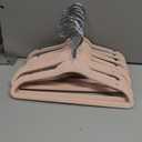 Amazon Basics Kids Velvet, Non-Slip Clothes Hangers for Infant and Toddler, 11.6 in (for baby clothes), Pack of 50, Blush