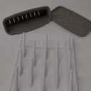 Ubbi Vertical Baby Bottle Drying Rack, Space Saving Countertop Drying Rack Baby Accessory, Taupe