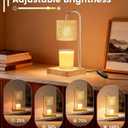 Candle Warmer Lamp with Timer Dimmer, Birthday Gifts for Women Mom, House Warming Gifts, Elegant New Home Decor, Wax Warmer for Jar Candles, Heater Lamp for Scented Wax, Amber Glass