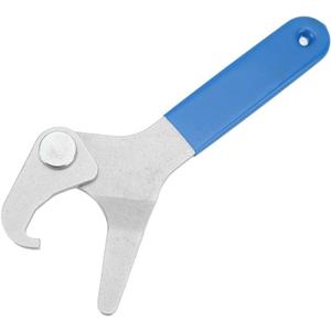 Motorcycle Shock Spanner Wrench Adjustable Blue Hooked Jaw Anti Slip for 35mm75mm Spring Collars Motorcycle Suspension Maintenance Vehicle Tool