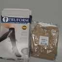 Truform Sheer Compression Stockings, 15-20 mmHg, Women's Knee High Length, 20 Denier, Nude, 2X-Large