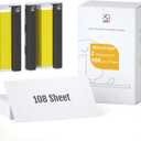 HPRT 4"X 6" Photo Paper 108 Sheets and Two RibbonsDesigned iDPRT CP4100/CP4000L/CP6000 Photo Printer