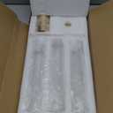 Hewory Gold Hurricane Candle Holders: Brass Candlestick Holders Set of 3 Tall Taper Candle Holders for Candlesticks Candle Sticks Holder Decor for Table Centerpiece Wedding Party Christmas Decorations