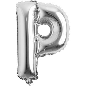 32 inch Letter Balloons Silver Alphabet Number Balloons Foil Mylar Party Wedding Bachelorette Birthday Bridal Shower Graduation Anniversary Celebration Decoration (32 inch P Silver)
