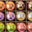 WDS WONDROUS Christmas Disco Ball Ornaments Set of 12  3.14 Colorful Xmas Tree Decorations with Iridescent Laser Effect, Glass Christmas Ornaments for Indoor Party Decor Holiday