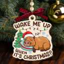 Capybara Christmas Ornament 2025 - Funny Animal Ornaments for Tree Decor, Unique Animal Lover Gifts, Capybara Ornament for Women Men, Funny Gifts for Friends Neighbors Boys and Girls