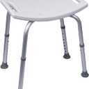 Aidapt Height Adjustable Shower and Bath Stool with Anti Slip Feet, Easy Clean Surface and Hand Grip to Aid Stability. for Users Who are Elderly, Disabled, Pregnant or Unsteady on Their Feet