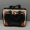 Rolling Laptop Bag, Rolling Briefcase for Women with Waterproof Pocket, 16 Inch Computer Bag, Underseat Carry On Luggage with Wheels for Work Travel Business, Lightweight Beige Brown