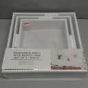Shadowbox Shelf With Beaded Trim Set Of 3 White