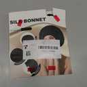 Silk Bonnet Satin Bonnet for Sleeping Large Bonnets with Tie Band Hair Wrap with Adjustable Straps Hair Cap for Women Curly Black