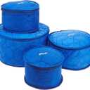Hagerty Plate Saver China Storage, Set of 4, Blue (Large)
