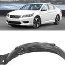 HECASA Front Inner Fender Liner Compatible with 2013-2015 Honda Accord Sedan Replacement for 74150T2AA00 HO1248150, Splash Shield Guard Left Driver Side