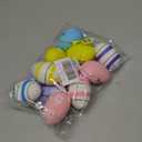 Yunfan 12Pcs Easter Decorations Eggs Hanging Ornaments Colorful for Easter Tree Basket Decor Party Favors Supplies Home