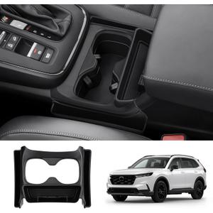 Karltys for Honda CRV Center Console Organizer Tray 2023-2025 2026, CR-V Cup Holder Gear Shift Storage Box, ABS Drink Holder Insert Protector Interior Accessories