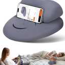 Mumykids Phone Holder for Bed, Arm Pillow for Side Sleeping While Using Phone Cell Phone Holder Pillow Laying Down While Using Phone Soft Reading Pillow with Neck Pillow Function