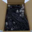 Brightown 208FT Solar String Lights Outdoor Waterproof with Remote, Solar Patio Lights with 100 Shatterproof LED Bulbs, 3 Light Mode, Dimmable & Timer, Hanging String Lights for Porch Garden Bistro