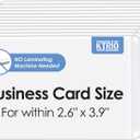 KTRIO 30 Pack Self Sealing Laminating Pouches, 2.6 x 3.9, 10 Mil Thick Self Adhesive Laminating Sheets, Business Card Laminating Paper, Clear Laminate Sheets, No Laminator Machine Needed, No Heat