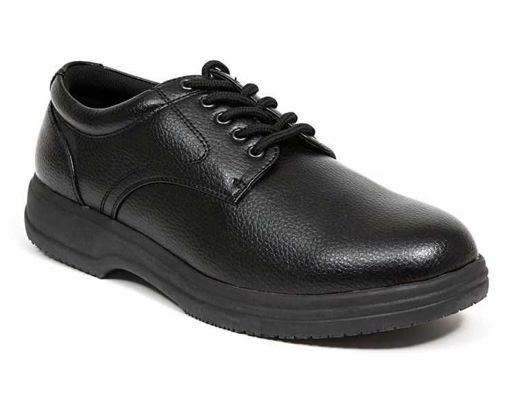 Deer Stags Unisex Service Slip-Resistant Workwear Oxford - Black - 12 Wide