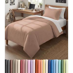 Duvet Cover Twin/Twin XL Size Set - Extra Soft Twin/Twin XL Duvet Cover 68" x 90" with 1 Pillow Sham - Hotel Luxury, Easy Care, Fade Free w/ Zipper Closures & Ties - Comfy, Cozy & Breathable (Mauve) (39 - Mauve (No Comforter))
