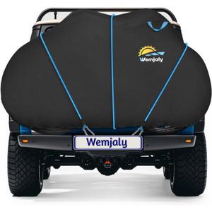 Bike Cover for 2 Bikes - 900D Heavy Duty Bicycle Cover Waterproof Outdoor Bike Rain Cover for Transport on Rack Wind Proof Bicycle Rack Covers with 6M Elastic Cord