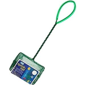 4 x Penn-Plax Quick Net for Fish (4" Net - 10" Handle, Blue)