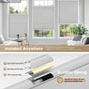 LazBlinds No Tools No Drill Cordless Cellular Shades, Light Filtering Honeycomb Shades for Home, Thermal Insulation Blinds for Windows, 36" W x 48" H, Grey