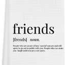 Friends Definition Kitchen Towels 16x24, Funny Gifts for Besties, Friendship Gifts for Women