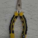  Calcutta Needle Nose Pliers with Side Cutters, Precision Long Nose Pliers with Wire Cutters, Professional Needle Nose Spring Loaded Pliers, Used for Cutting Clamping Pinching Jewelry Making