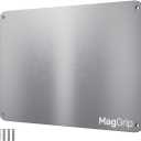 9 inches x 6.5 inches Stainless Steel Plate for Magnets, 3M Adhesive Back, Mounting Screws, Ideal for Magnetic Shelf, Spice Holders, Fridge Magnets. Mount Anywhere! (Silver, 1 Pack)