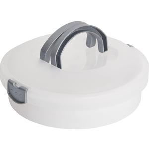 Juvale Round Dessert Carrier with Lid and Handle, 12 Inch Container for Cheesecake, Pie, Cupcakes (White, 12x4in)