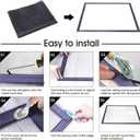 TOOLTRIZ Windows Screen and Screen Door Replacement, 48"x118" Durable Fiberglass Screen Mesh - Screen & Sliding Screen Door Repair for Patio & Window
