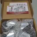 HOLKIE Caster Wheels 3 inch Locking Stem Casters, 3/8" -16 x 1-1/2" (Stem Diameter 3/8", Stem Length 1-1/2") Threaded Stem Casters Swivel Casters Set of 4 Heavy Duty Castors Black