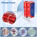 2 x 60x-120x Mini Pocket Microscope for Kids Adults, Portable Handheld Microscope with Microscope Slides, Miniscope Portable Microscope for Kids Little Scientist Students School Minilabsters Education