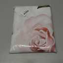 Pink Roses Rectangle Tablecloth 60x84 Inch, Waterproof Summer Floral Table Cover Rosette Table Cloth, Red Rose Rectangular Table Dcor Washable Fabric for Party, Picnic, Camping, Kitchen, Dining Room