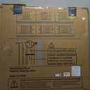 Cumbor 29.7-46" Baby Gate for Stairs, Toddler Safety Essentials for The House, Auto Close Dog Gate for Doorways, Mom's Choice Awards Winner-Easy Install Pressure Mounted Pet Gates for Dogs, White