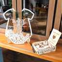 Fonder Mols Onesie Shaped Baby Shower Guest Book for Baby in Bloom Decorations, Wooden Guestbook Alternatives Gender Reveal Decorations Table Centerpiece Arrangement Display for 80 Guests