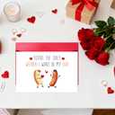 3 x LYMEQING Raunchy Valentines Day Card for Him Husband, Funny Valentines Day Card for Boyfriend Fiance (You're the Only Wiener I Want in My Bun)