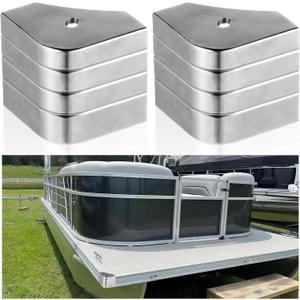 Pontoon Boat Aluminum Corner Cap Casting Suitable for 90 Rounded Corner, not 90 Right Angles.Height: 3-1/8" to 3-3/16" Top: 3-1/8" to 3-3/16"