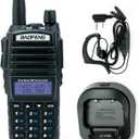 BaoFeng UV-82C Dual-Band 136-174/400-520 MHz FM Ham Two-Way Radio, Transceiver, HT with Battery, Earpiece, Antenna, Charger