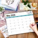 5 x 2026 Wall Calendar A4 | Hanging Planner  Monthly Wall Calendar with Holidays & Notes, Durable Paper Organizer for Home, Office & School
