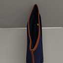 Felt Purse Organizer Insert for Longchamp Le Pliage L Bag, Handbag Leather edge Longchamp Organizer Insert with Cup Holder Tote Organize (Dark-Blue, Large)