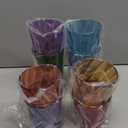 US Acrylic Optix Plastic Reusable Drinking Glasses (Set of 16) 14oz Rocks & 20oz Water Cups in Jewel Tone Colors | BPA-Free Tumblers, Made in USA | Top-Rack Dishwasher Safe